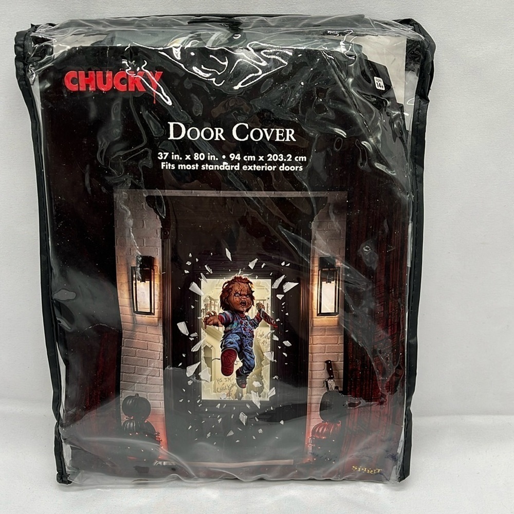 Spirit Halloween Chucky Door Cover Horror Childs Play
